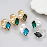 Anslow Colorful Rhomboid Lady Ring For Wedding Engagement