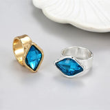 Anslow Colorful Rhomboid Lady Ring For Wedding Engagement