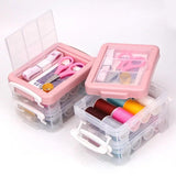 30PC Portable Sewing Kit DIY Embroidery Handwork Tool Thread Scissor Set