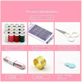30PC Portable Sewing Kit DIY Embroidery Handwork Tool Thread Scissor Set