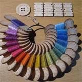 5Pcs Wooden Yarn Holder for Knitting DIY Christmas Blank Yarn Pegs