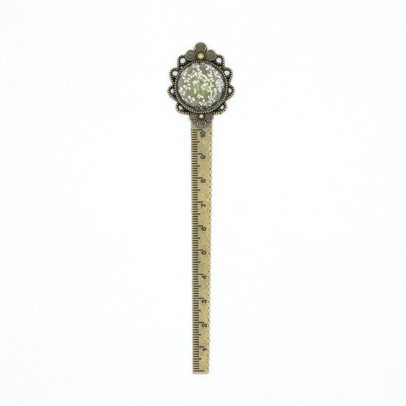 Vintage Metal Bookmarks Ruler for DIY Craft