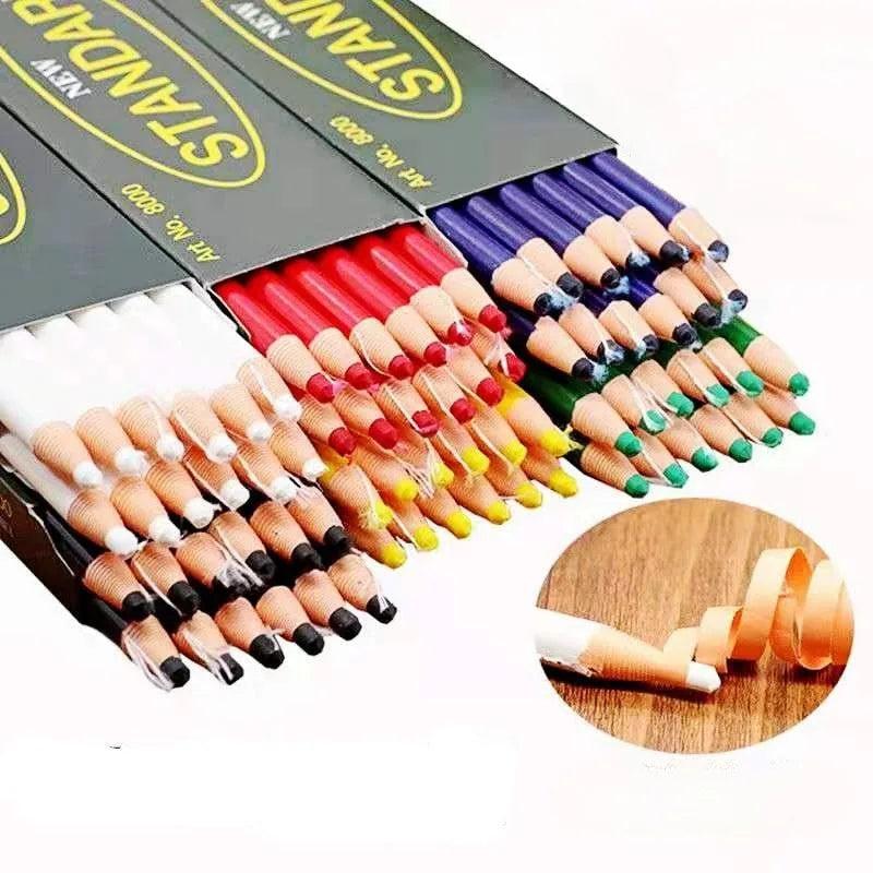 12pcs Colorful Sewing Tailor's Chalk Pencils Fabric Marker Pen DIY