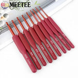 Rubber Handle Crochet Hooks Metal Knitting Needles DIY Sewing Tool