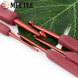 Rubber Handle Crochet Hooks Metal Knitting Needles DIY Sewing Tool