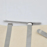 3-Inch Metal Measuring Ruler Hemming Clip Stainless DIY Sewing Quilting