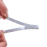 3-Inch Metal Measuring Ruler Hemming Clip Stainless DIY Sewing Quilting