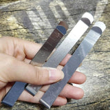 3-Inch Metal Measuring Ruler Hemming Clip Stainless DIY Sewing Quilting