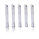 3-Inch Metal Measuring Ruler Hemming Clip Stainless DIY Sewing Quilting