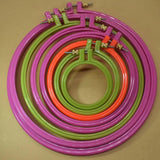 Adjustable Embroidery Cross Stich Hoop Ring Round Frame DIY Plastic Hoop