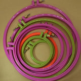 Adjustable Embroidery Cross Stich Hoop Ring Round Frame DIY Plastic Hoop