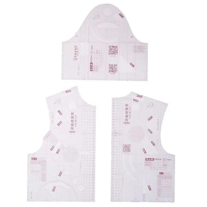 Doll Sewing Tool Measure Ruler for Pattern Making
