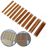 55pcs Bamboo Knitting Needles Wood Crochet Hooks DIY Craft Set
