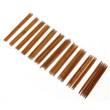 55pcs Bamboo Knitting Needles Wood Crochet Hooks DIY Craft Set