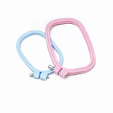 Plastic DIY Embroidery Hoops Square Shape Cross Stitch Hoop Frame Ring