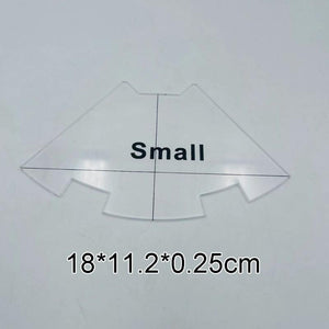 Acrylic Key Pouch Cutting Templates Set Sewing Stencils