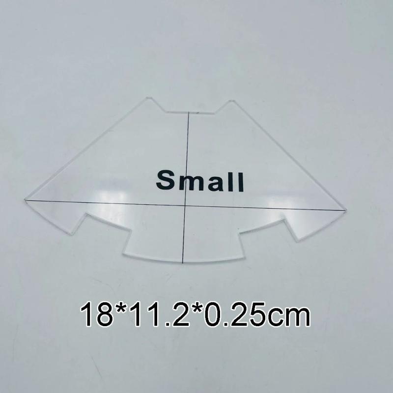 Acrylic Key Pouch Cutting Templates Set Sewing Stencils