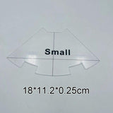 Acrylic Key Pouch Cutting Templates Set Sewing Stencils