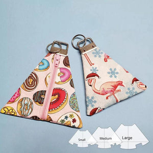 Acrylic Key Pouch Cutting Templates Set Sewing Stencils