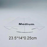 Acrylic Key Pouch Cutting Templates Set Sewing Stencils