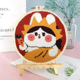Magic Embroidery Pen Set Punch Needle Kit Stitching Tool Apparel Sewing