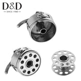 4Pcs Metal Sewing Machine Bobbins & 1Pc Bobbin Case for DIY Sewing Supplies