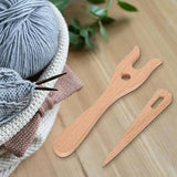 Wooden Knitting Fork Hand-woven Needle Kit Sewing Lucet Braiding Fork