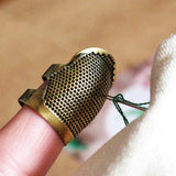 Retro Sewing Thimble Device Finger Protection Cover DIY Tool