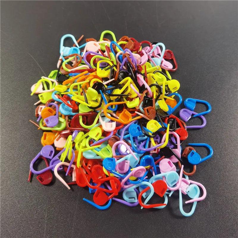 50/100Pcs Mixed Sweater Mark Buckle Needle Plastic Pins Knitting Accessories