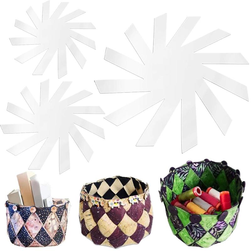 Quilting Template Woven Spiral Basket DIY Ruler