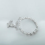 Sunflower Silvery Rings Hanging Butterfly Accessories Unique Jewelry For Women