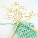 30pcs Cat Ears Metal Needle Clip Stitch Markers Crochet Latch Knitting
