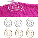 Spiral Cable Knitting Needles Sewing Stitch Holders Crochet Tool