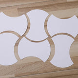 25 DIY Paper Quilting Templates - Round Diamond Hexagon Patchwork
