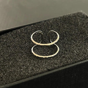 Cutout Stainless Steel Ring Wedding Jewelry Christmas Gift