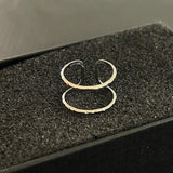 Cutout Stainless Steel Ring Wedding Jewelry Christmas Gift