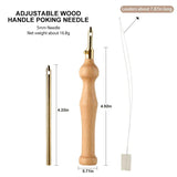 5MM/3.5MM Knitting Embroidery Pen Wooden Handle
