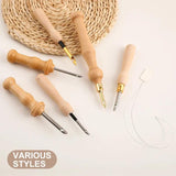 5MM/3.5MM Knitting Embroidery Pen Wooden Handle