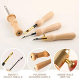 5MM/3.5MM Knitting Embroidery Pen Wooden Handle