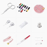 Portable Travel Stitch Sewing Tool Set Hand Stitching Embroidery Needle Kit