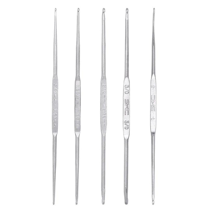 5/12 Pcs Metal Crochet Hook Knitting Needles DIY Craft Tool Set