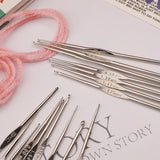 5/12 Pcs Metal Crochet Hook Knitting Needles DIY Craft Tool Set