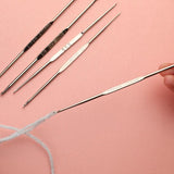 5/12 Pcs Metal Crochet Hook Knitting Needles DIY Craft Tool Set