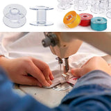 25Pcs Clear Sewing Machine Bobbins Spools Storage Box DIY Home Sewing Tools