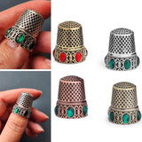 Vintage Sewing Thimble Embroidery Finger Protector Finger Ring Thimble DIY Craft