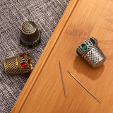 Vintage Sewing Thimble Embroidery Finger Protector Finger Ring Thimble DIY Craft
