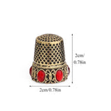 Vintage Sewing Thimble Embroidery Finger Protector Finger Ring Thimble DIY Craft