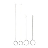 Stainless Steel Crochet Hook Loop Turner Fabric Tubes Strap Belt Strips DIY