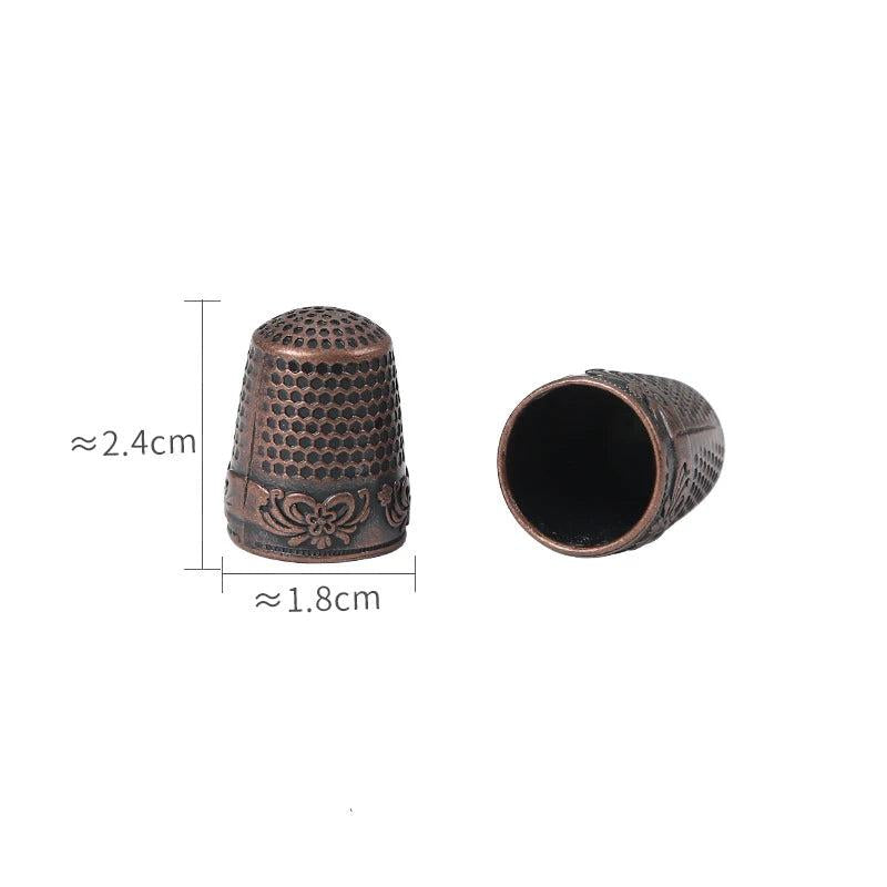 Retro Finger Protector Antique Thimble Ring Handworking Needle Thimble