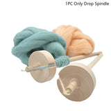 DIY Drop Spindle Carved Portable Sewing Crafts Yarn Tools for Spinning Wool